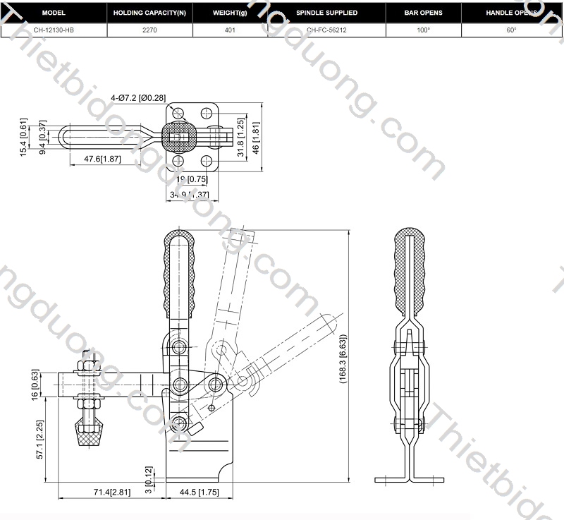 Kẹp định vị CH-12130-HB nhanh