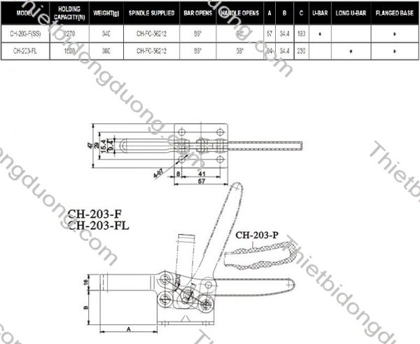 cam kep CH-203-FL