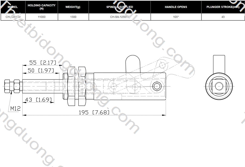cam Kẹp định vị CH-30511-M nhanh