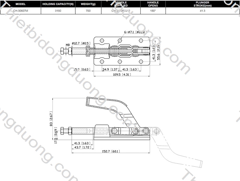 cam Kẹp định vị CH-30607-M nhanh