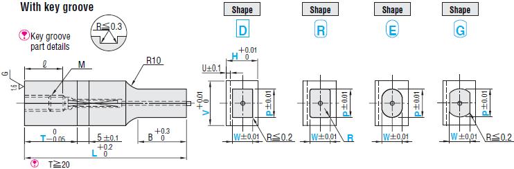 Chày đột dập vuông W-HJK